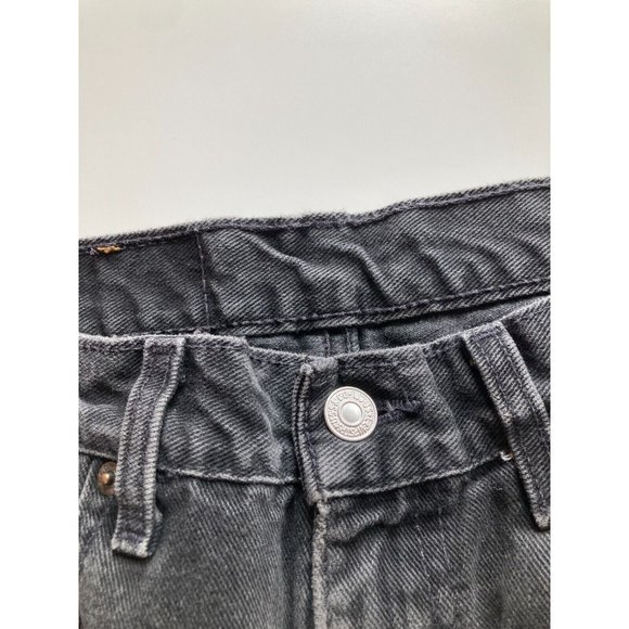 Men's Vintage 2000's LEVI'S 516 Faded Black Slim Fit Straight Leg Jeans, Size 33 - Picture 10 of 13